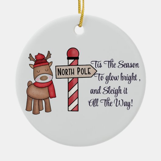 アボカドカスタムカップルオーナメント、パーソナライズデザイン セラミックオーナメント (正面)