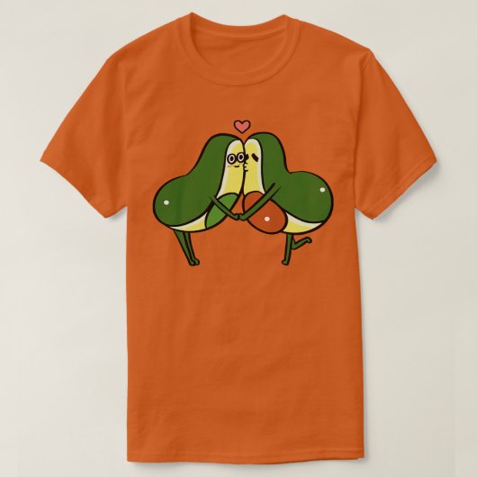アボカドキス Tシャツ (デザイン正面)