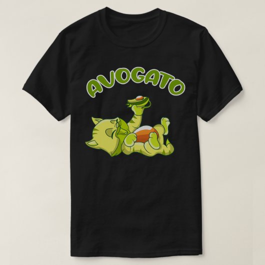 アボカドキットングリーン食べフルーツ Tシャツ (デザイン正面)