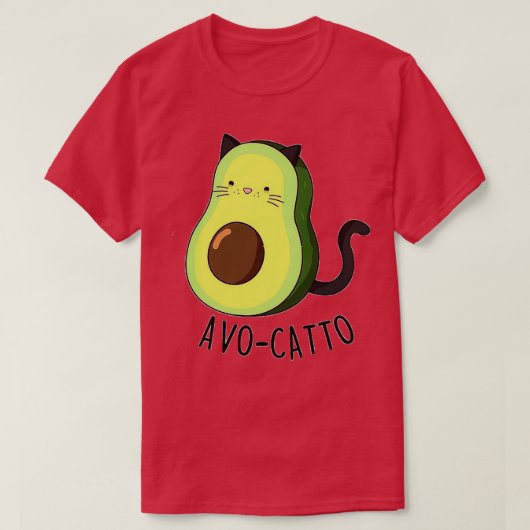 アボカドキャットアボキャットアニマルプン Tシャツ (デザイン正面)
