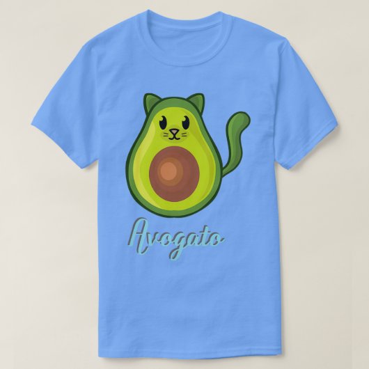 アボカドキャットアボケおもしろいト Tシャツ (デザイン正面)