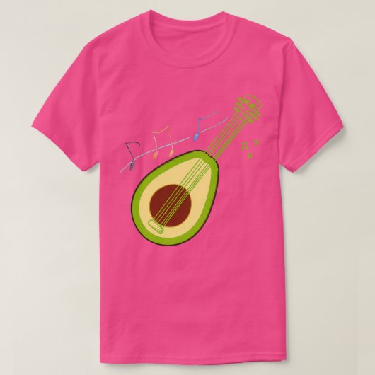 アボカドギター2 Tシャツ (デザイン正面)