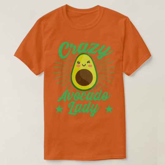 アボカドギフトアイディアビーガンベジタリアン Tシャツ (デザイン正面)