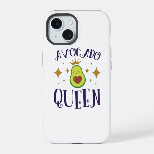 アボカドクイーン iPhone 15ケース (裏面)