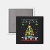 アボカドクリスマスツリー醜いクリスマスセータークリスマス マグネット (正面/裏面)
