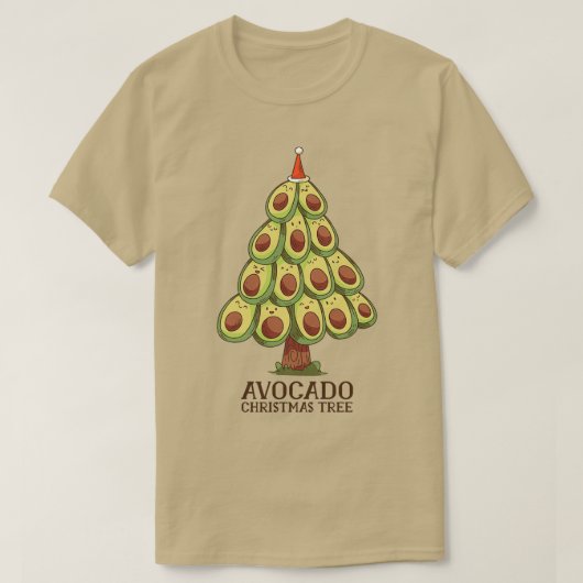 アボカドクリスマスツリー10 Tシャツ (デザイン正面)