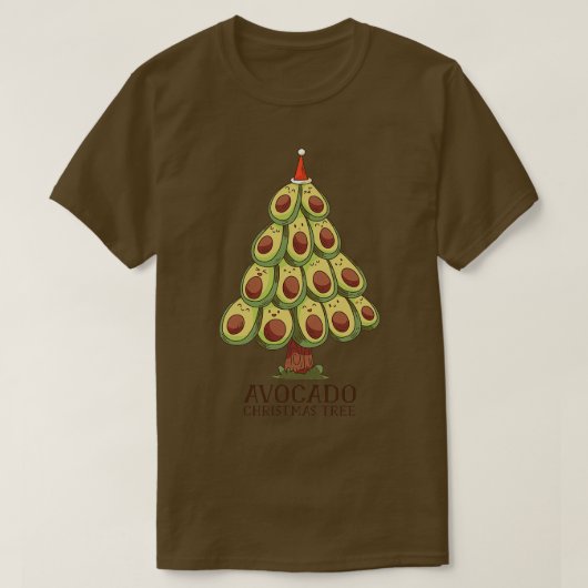 アボカドクリスマスツリー4 Tシャツ (デザイン正面)