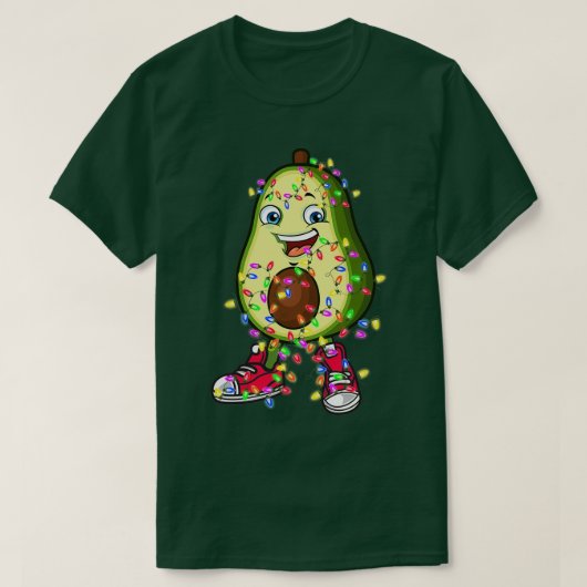 アボカドクリスマス8 Tシャツ (デザイン正面)
