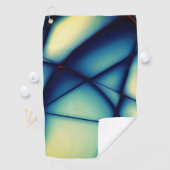 アボカドクリームに青く浮かべた形のない切り出し ゴルフタオル (インサイチュ)