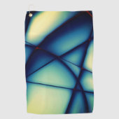 アボカドクリームに青く浮かべた形のない切り出し ゴルフタオル (正面)