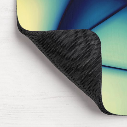 アボカドクリームに青く浮かべた形のない切り出し マウスパッド (コーナー)