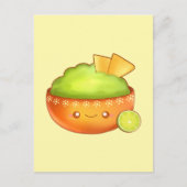 アボカドグアカモールとトルティーヤチップ ポストカード (正面)