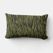 アボカドグリーンタイガーストライプ枕 ランバークッション (裏面)