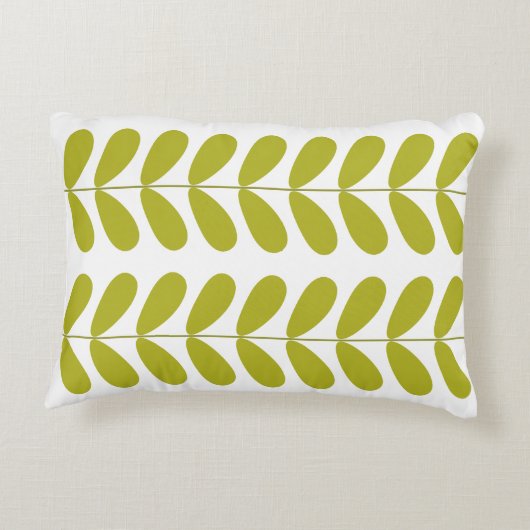 アボカドグリーンバdsミッドセンチュリー装飾枕 アクセントクッション (裏面)