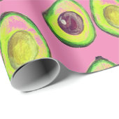 アボカドグリーンビーガングルメベゲテリアングルメラップ ラッピングペーパー (ロールコーナー)