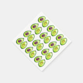 アボカドグリーンビーガングルメベゲテリアングルメ スタンダードカクテルナプキン (角)
