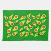 アボカドグリーン健康フルーツグルメ キッチンタオル (横)