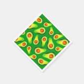 アボカドグリーン健康フルーツグルメ スタンダードカクテルナプキン (角)