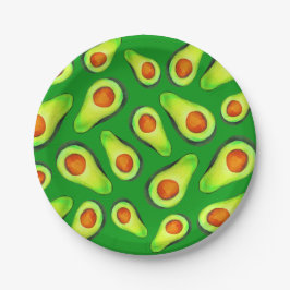 アボカドグリーン健康フルーツグルメ ペーパープレート