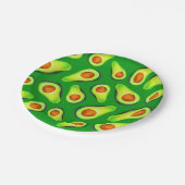 アボカドグリーン健康フルーツグルメ ペーパープレート (アングル)