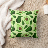 アボカドグリーン生デザイン枕 クッション (ブランケット)