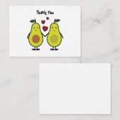 アボカドサンキューカード ノートカード (正面/裏面)