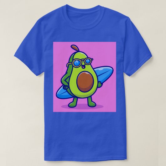 アボカドサーフィン Tシャツ (デザイン正面)