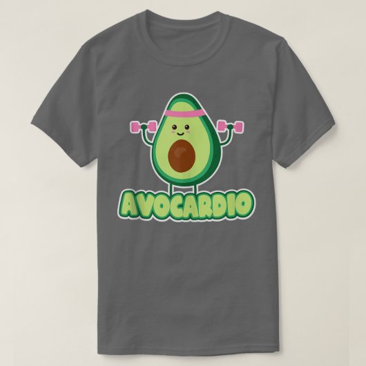 アボカドシーズトレーニング運動フィットネスGy Tシャツ (デザイン正面)