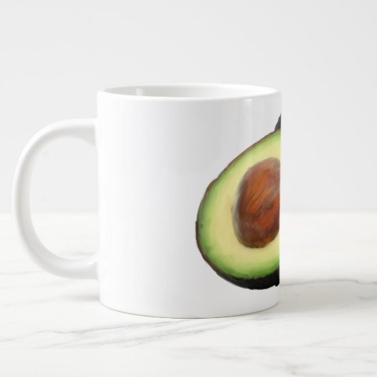 アボカドジャンボマグ ジャンボコーヒーマグカップ (左)