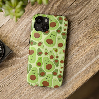 アボカドスかわいいハッピーアボカドパターン iPhone 15ケース
