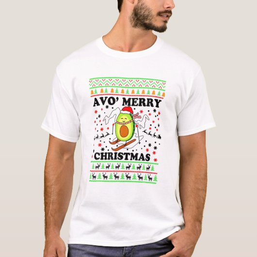 アボカドスキおもしろいー Tシャツ (正面)