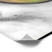 アボカドスチルライフパステルのポスター ポスター (角)