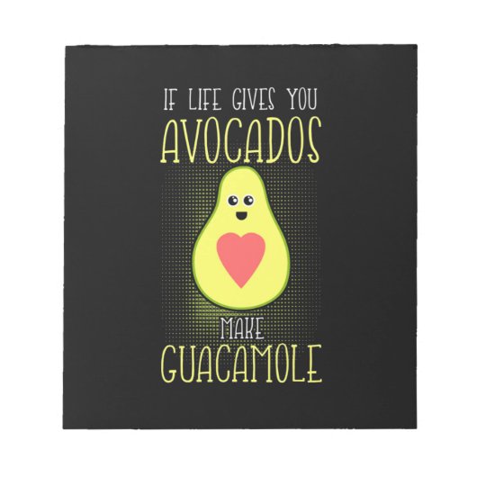 アボカドスメイクグアカモール ノートパッド (正面)