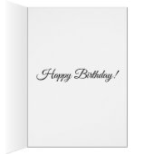 アボカドス誕生日ノートカード、白い封筒を含む (内側 (右))