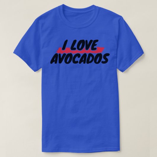 アボカドスTシャツが大好き Tシャツ (デザイン正面)