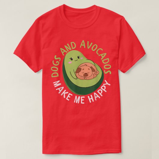 アボカドッグとアボカドドドゴカド Tシャツ (デザイン正面)