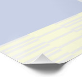 アボカドツリー赤面ミュート幾何学模様 ポスター (コーナー)