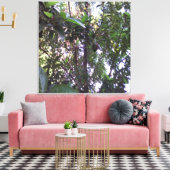 アボカドツリー – オリーブグリーントリム キャンバスプリント (インサイチュ (リビング))
