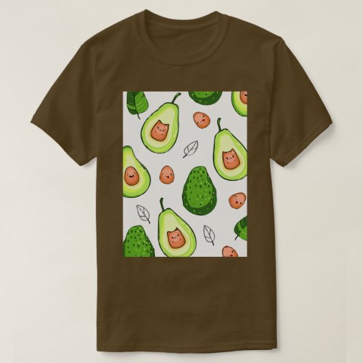 アボカドデリケート果実1 Tシャツ (デザイン正面)