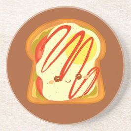 アボカドトーストと卵とトマトエ コースター