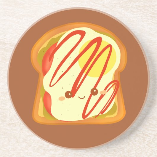 アボカドトーストと卵とトマトエ コースター (正面)