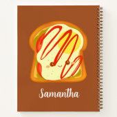 アボカドトーストと卵とトマト ノートブック (裏面)