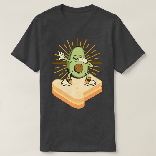 アボカドトーストの衣装ダビングアボカド Tシャツ (デザイン正面)