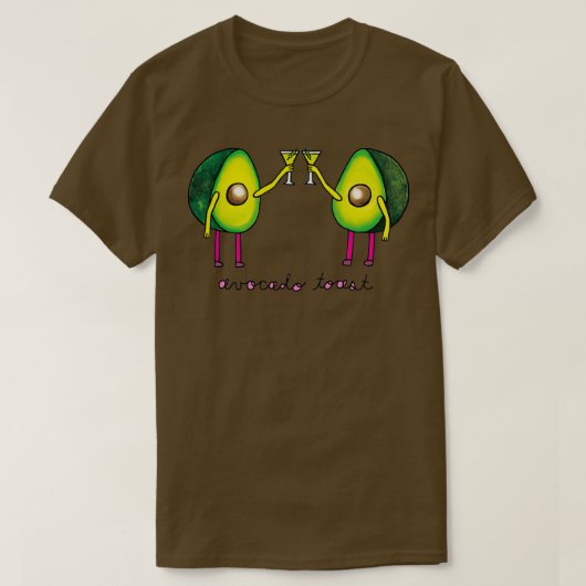 アボカドトーストシール Tシャツ (デザイン正面)
