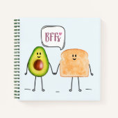 アボカドトーストノートブック ノートブック (正面)