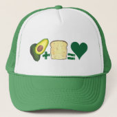 アボカドトーストブレックファーストブルンチフードグルメ キャップ (正面)