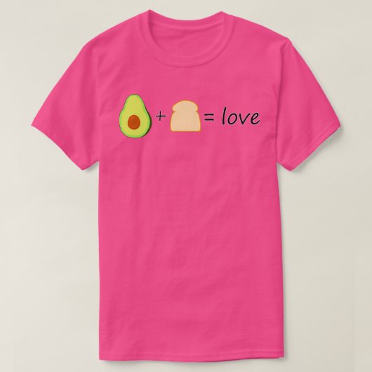 アボカドトーストラブ Tシャツ (デザイン正面)