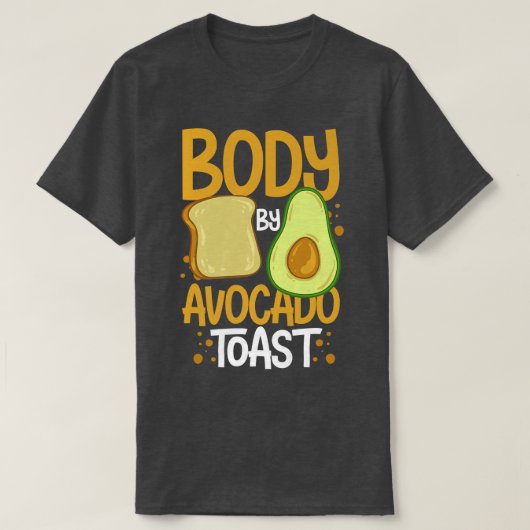 アボカドトーストレシピ調味パン89 Tシャツ (デザイン正面)