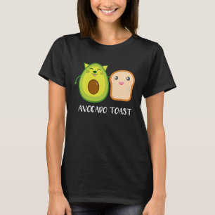 アボカドトースト食べ物ヘルシーな習慣かわいい野菜ベグ Tシャツ