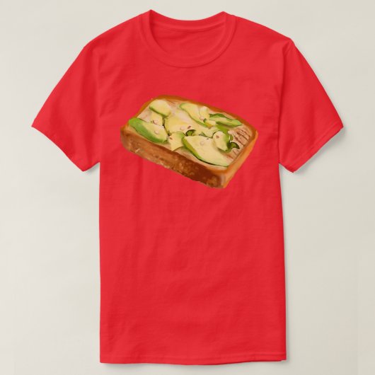 アボカドトースト1 2 Tシャツ (デザイン正面)